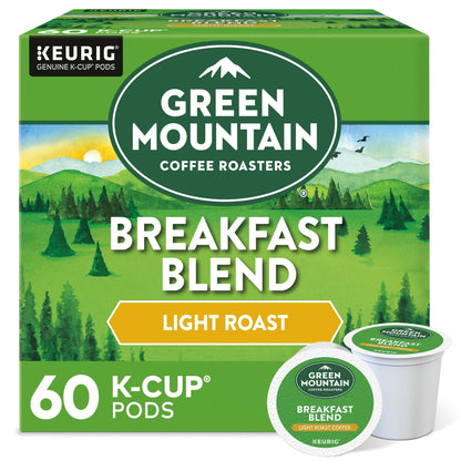 Green Mountain Coffee Breakfast Blend Single Serve K-Cup Pods, Light Roast Coffee, 60 Count - Renee Lane Company