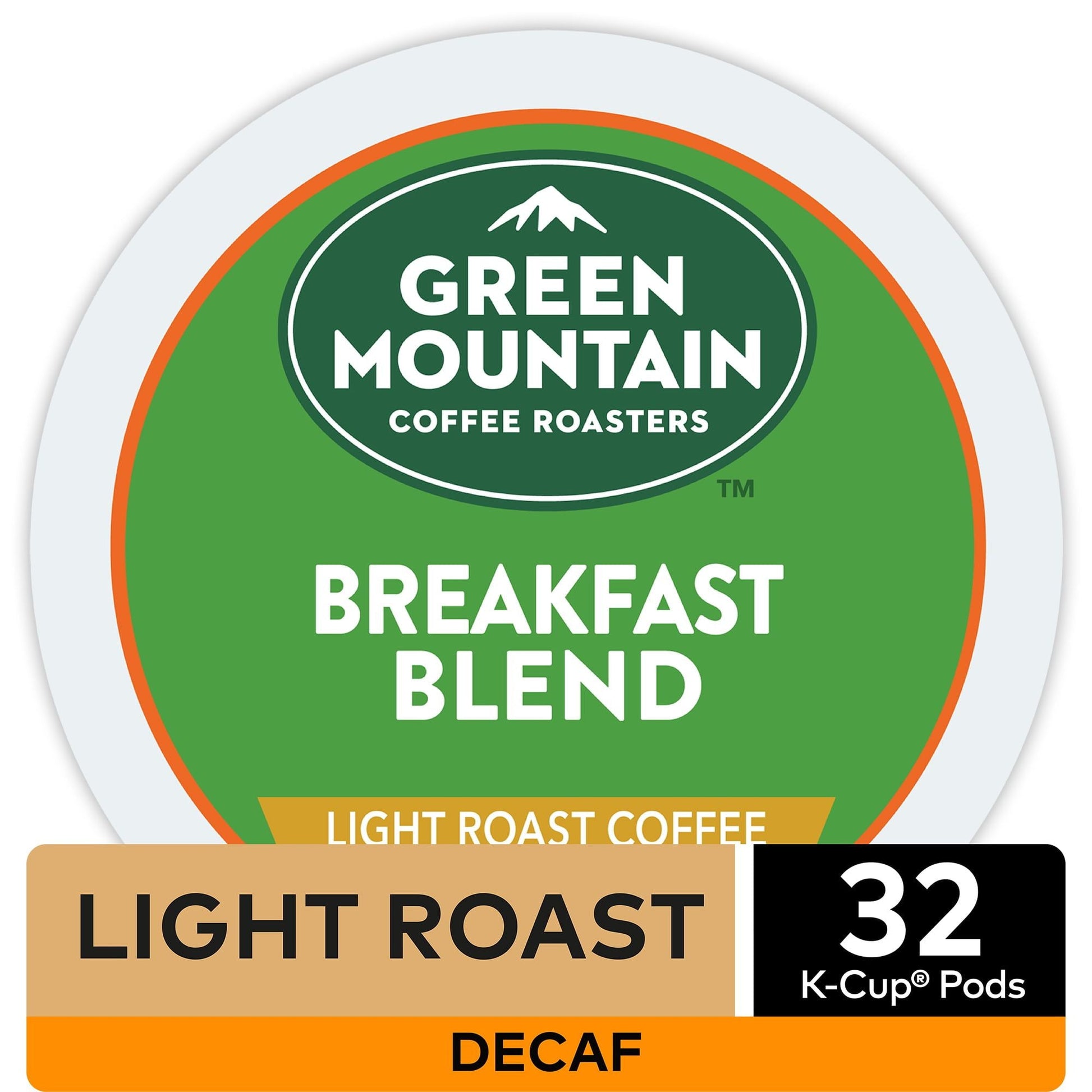 Green Mountain Coffee Decaf Breakfast Blend K-Cup Pods, Light Roast, 32 Count for Keurig Brewers - Renee Lane Company