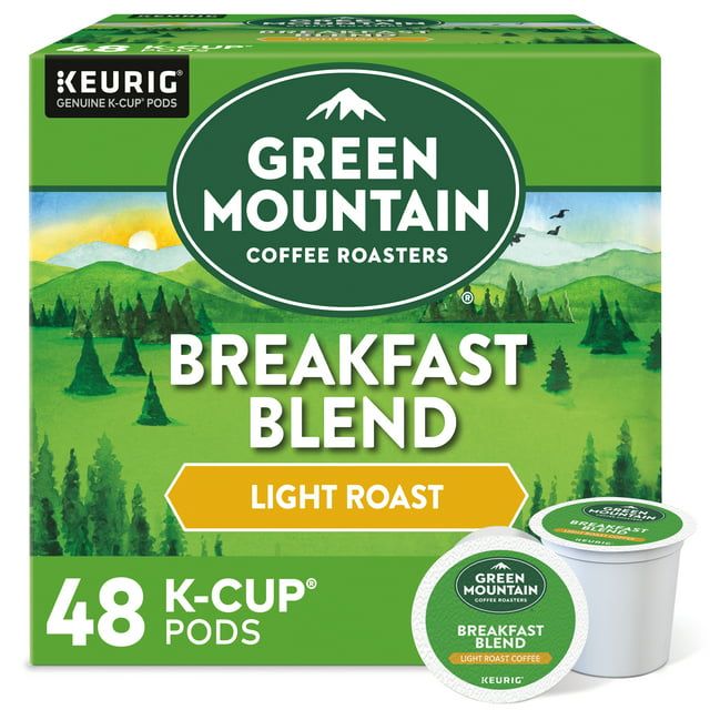 Green Mountain Coffee Roasters, Breakfast Blend Light Roast K-Cup Coffee Pods, 48 Count - Renee Lane Company