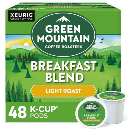 Green Mountain Coffee Roasters, Breakfast Blend Light Roast K-Cup Coffee Pods, 48 Count - Renee Lane Company