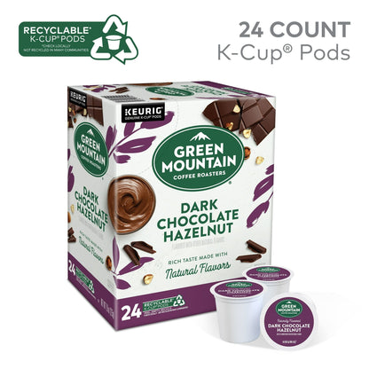 Green Mountain Coffee Roasters Dark Chocolate Hazelnut Coffee, Keurig Single Serve K-Cup Pods, 24 Count - Renee Lane Company