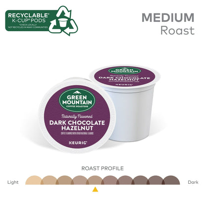 Green Mountain Coffee Roasters Dark Chocolate Hazelnut Coffee, Keurig Single Serve K-Cup Pods, 24 Count - Renee Lane Company