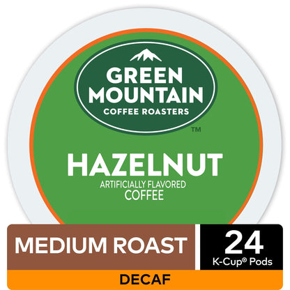 Green Mountain Coffee Roasters, Decaf Hazelnut Light Roast K-Cup Coffee Pods, 24 Count - Renee Lane Company