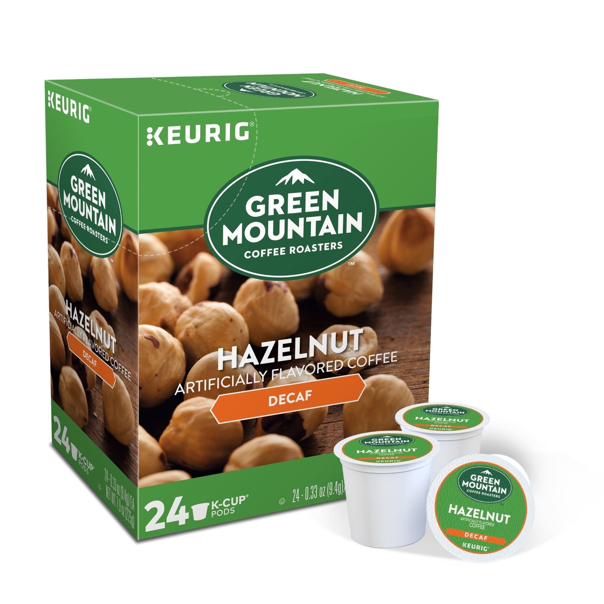 Green Mountain Coffee Roasters, Decaf Hazelnut Light Roast K-Cup Coffee Pods, 24 Count - Renee Lane Company