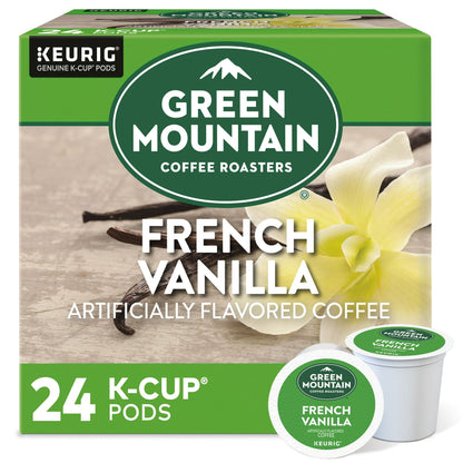 Green Mountain Coffee Roasters French Vanilla Coffee, Keurig Single-Serve K-Cup pods, Light Roast, 24 Count - Renee Lane Company