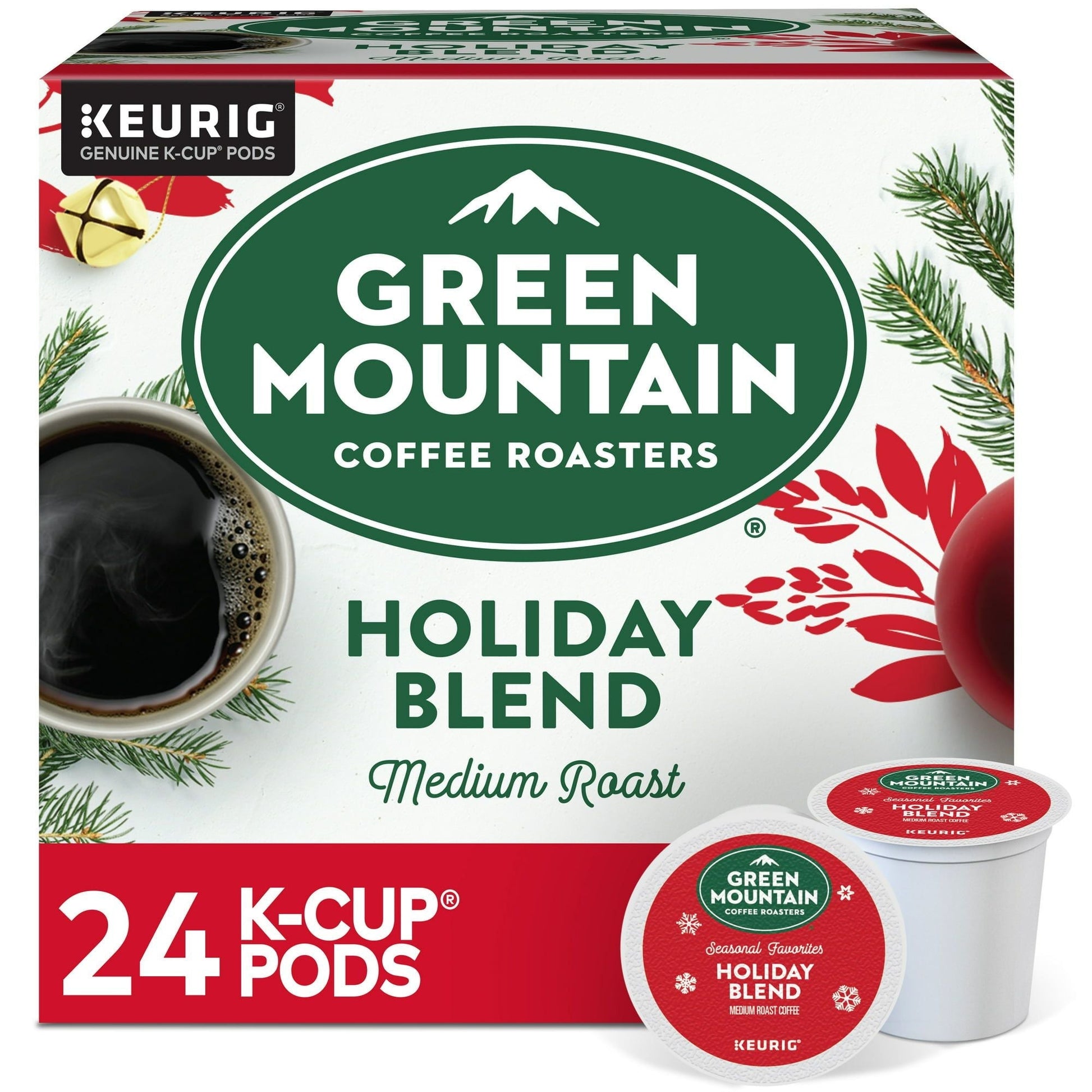 Green Mountain Coffee Roasters Holiday Blend, Keurig Single Serve K-Cup Pods, 24 Count - Renee Lane Company