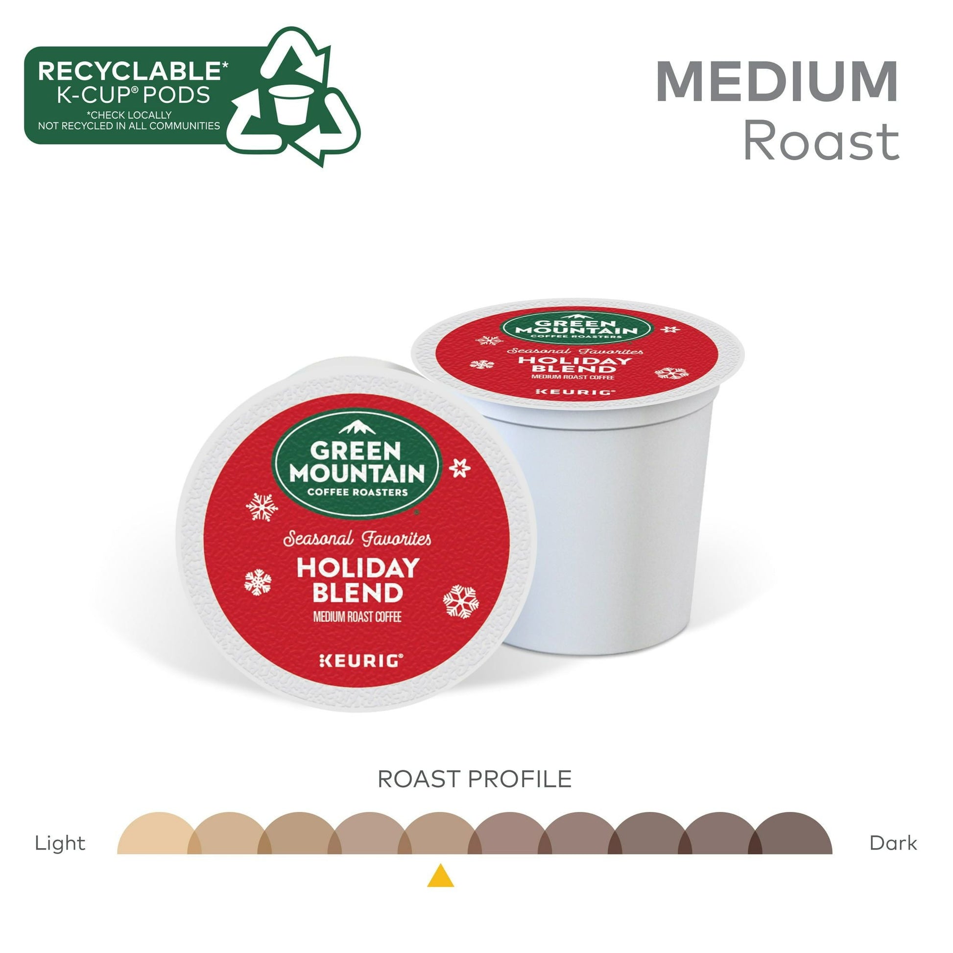 Green Mountain Coffee Roasters Holiday Blend, Keurig Single Serve K-Cup Pods, 24 Count - Renee Lane Company