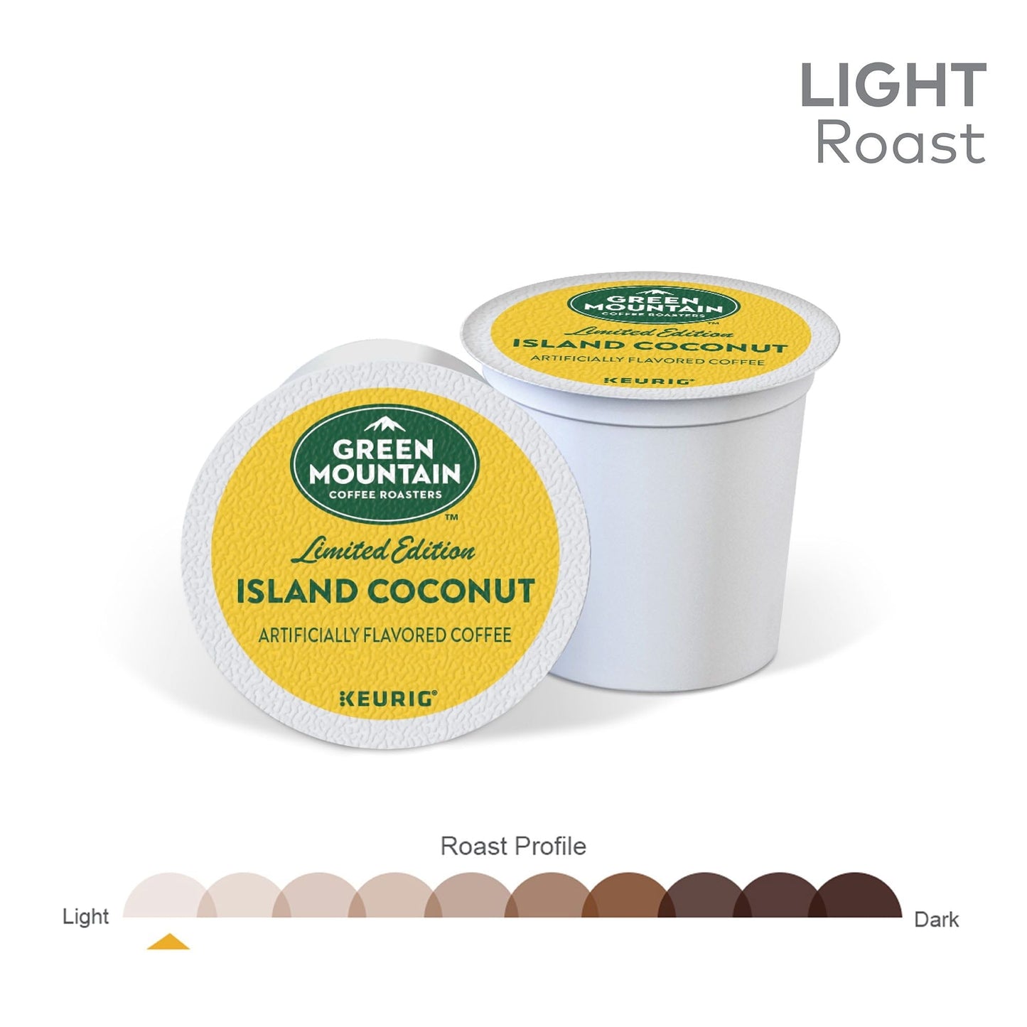 Green Mountain Coffee Roasters, Island Coconut Light Roast K-Cup Coffee Pods, 24 Count - Renee Lane Company