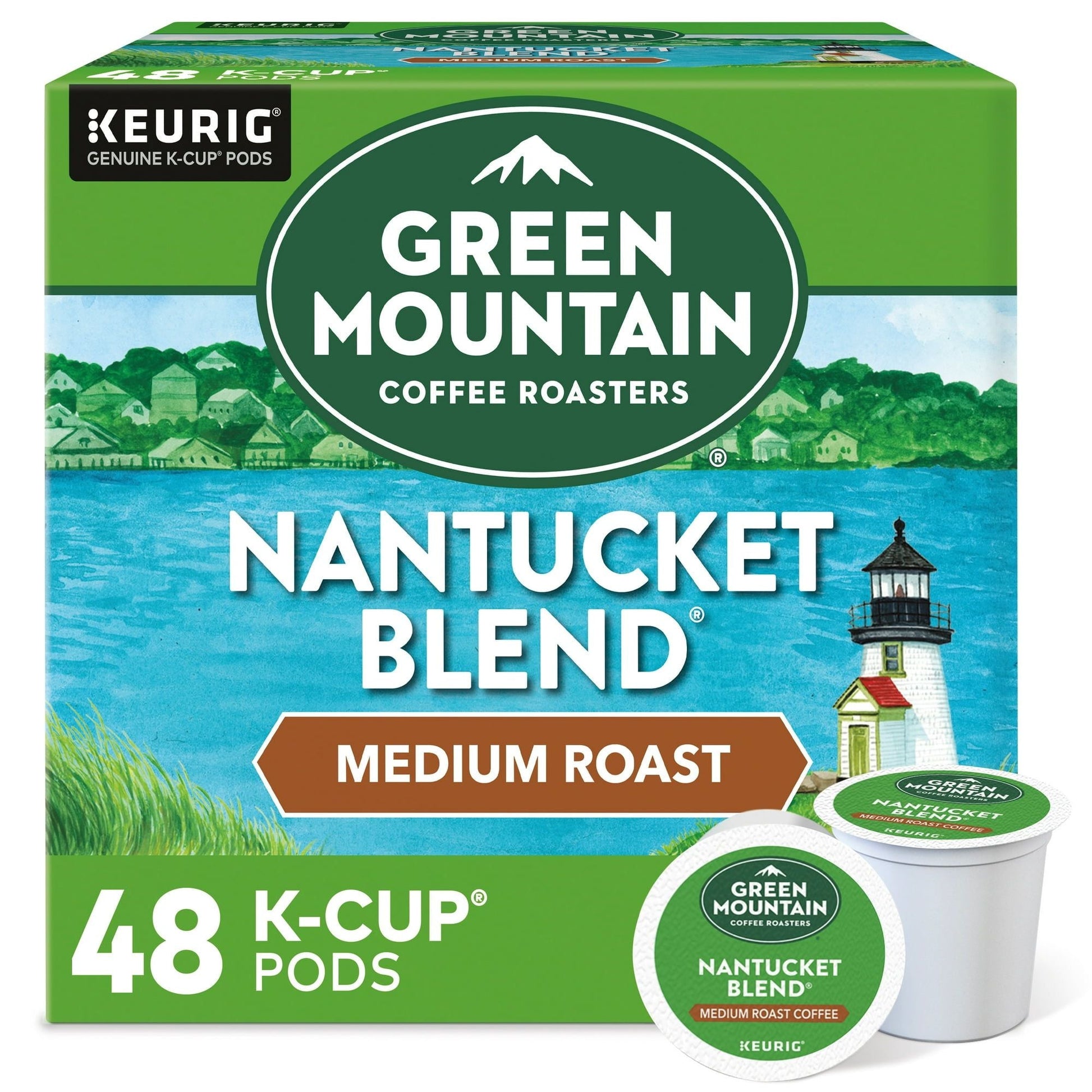 Green Mountain Coffee Roasters Nantucket Blend Keurig Single-Serve K-Cup Pods, Medium Roast Coffee, 48 Count - Renee Lane Company
