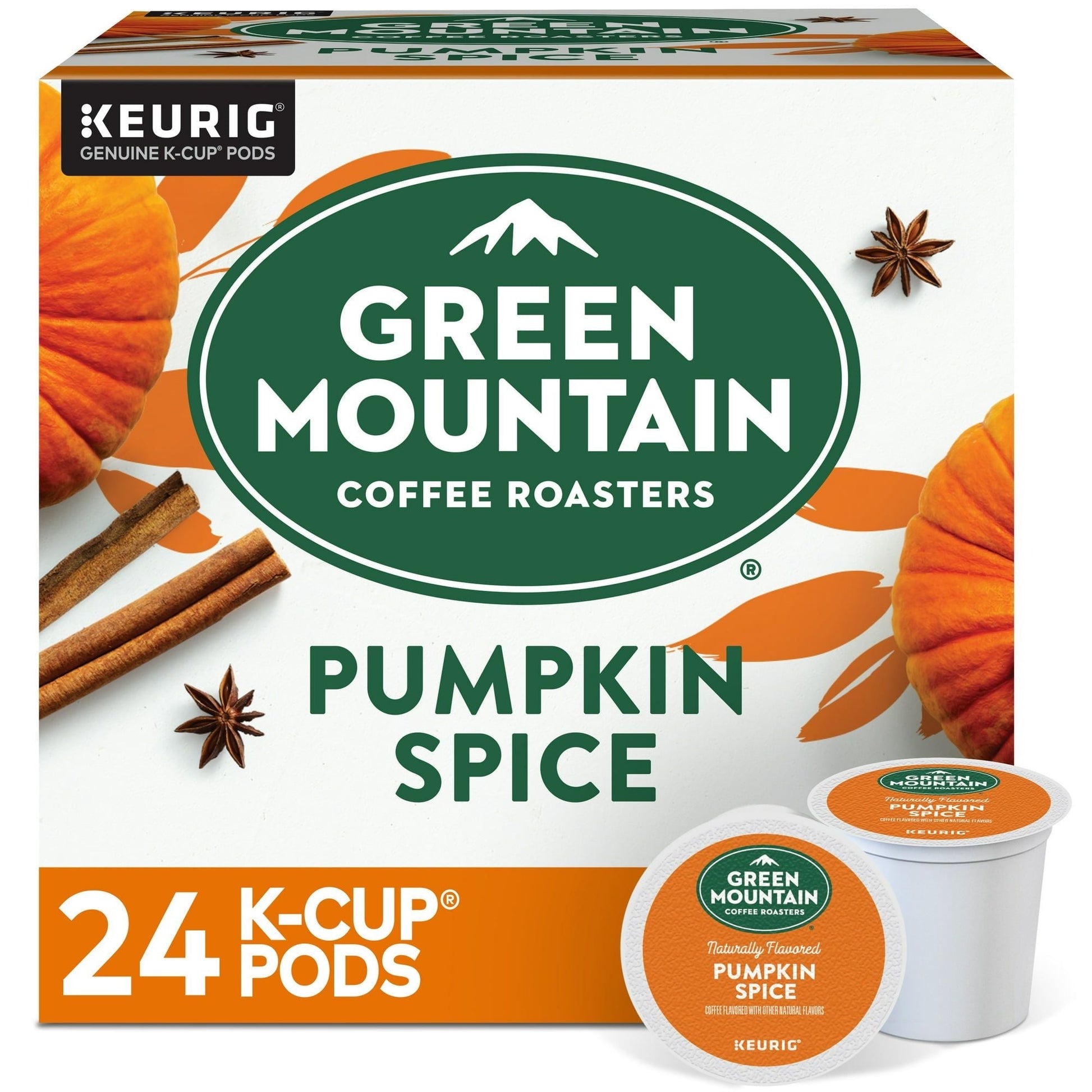 Green Mountain Coffee Roasters Pumpkin Spice Coffee, Keurig Single-Serve K-Cup Pods, Light Roast, 24 Count - Renee Lane Company