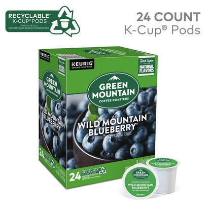 Green Mountain Coffee Wild Mountain Blueberry Keurig Single-Serve K-Cup pods, Light Roast Coffee, 24 Count - Renee Lane Company