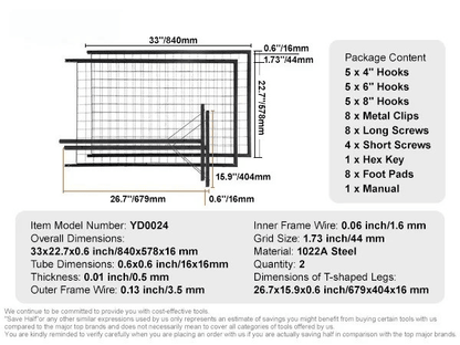 Grid Wall Panels Tower Wire Gridwall Display Racks Double Side Panels - Renee Lane Company
