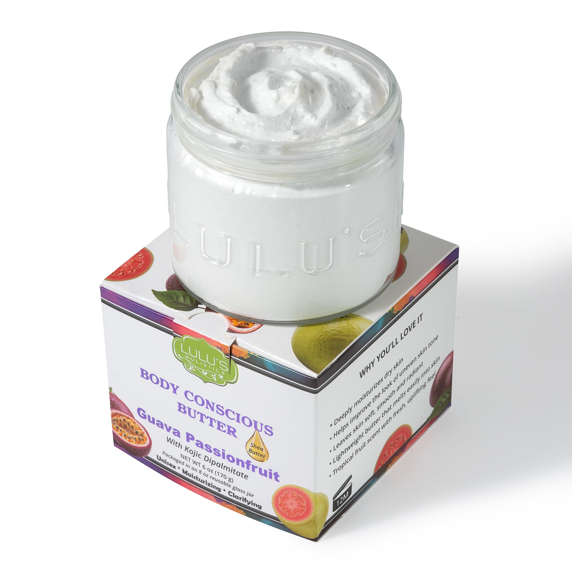 Guava Passionfruit Kojic Whipped  Shea Body Butter – Uneven Looking Skin - Renee Lane Company
