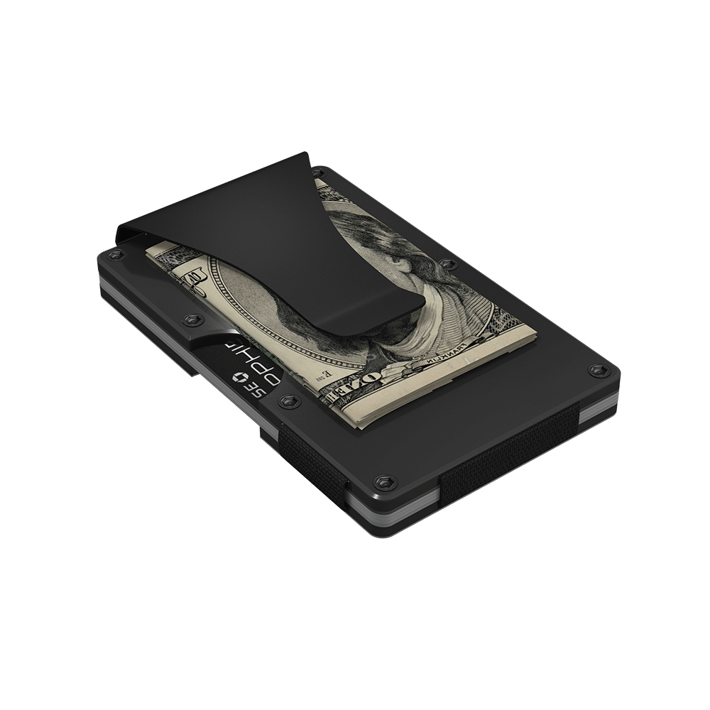 Gunmetal Aluminum Money Clip - Renee Lane Company