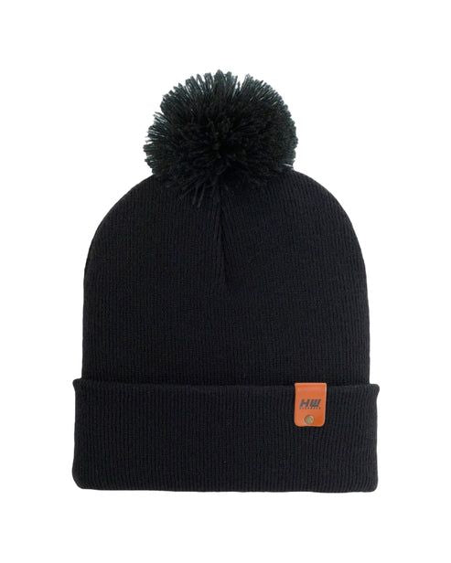 HAAKWEAR Pom Pom Beanie - Made in USA - Black - Renee Lane Company