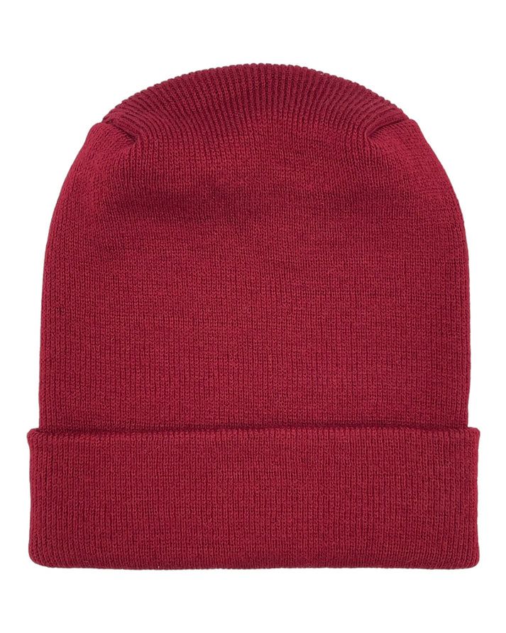 HAAKWEAR Theta-Stitch Cuffed Beanie - Designed and Made in USA (Patent Pending Design) - Burnt Maroon - Renee Lane Company