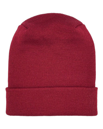 HAAKWEAR Theta-Stitch Cuffed Beanie - Designed and Made in USA (Patent Pending Design) - Burnt Maroon - Renee Lane Company