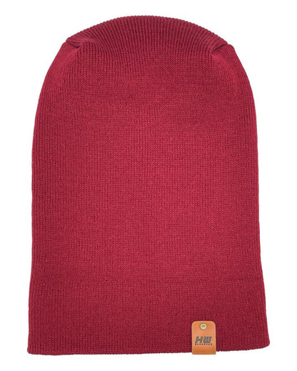 HAAKWEAR Theta-Stitch Cuffed Beanie - Designed and Made in USA (Patent Pending Design) - Burnt Maroon - Renee Lane Company