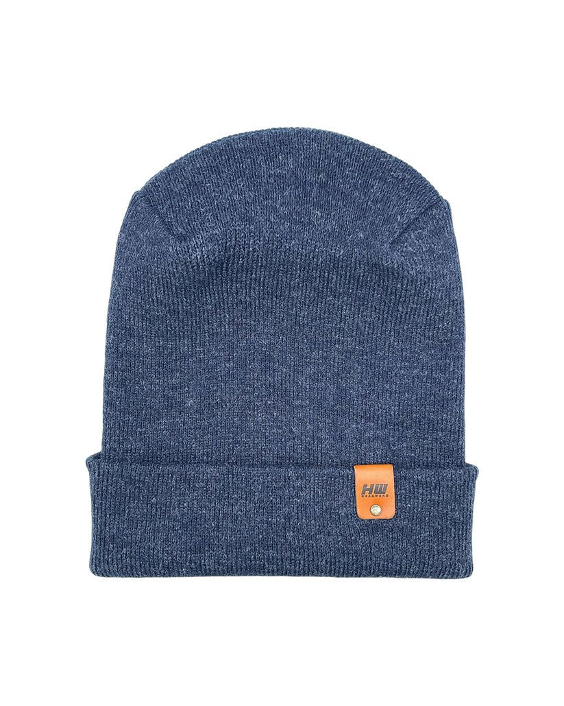 HAAKWEAR Theta-Stitch Cuffed Beanie - Designed and Made in USA (Patent Pending Design) - Denim Blue - Renee Lane Company