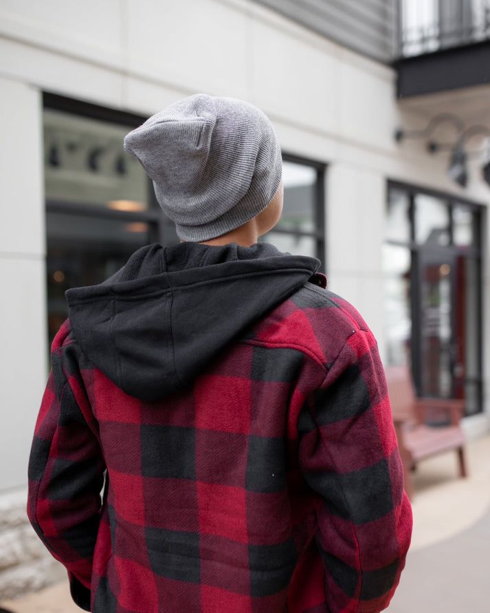 HAAKWEAR Theta-Stitch Cuffed Beanie - Designed and Made in USA (Patent Pending Design) - Koala Gray - Renee Lane Company