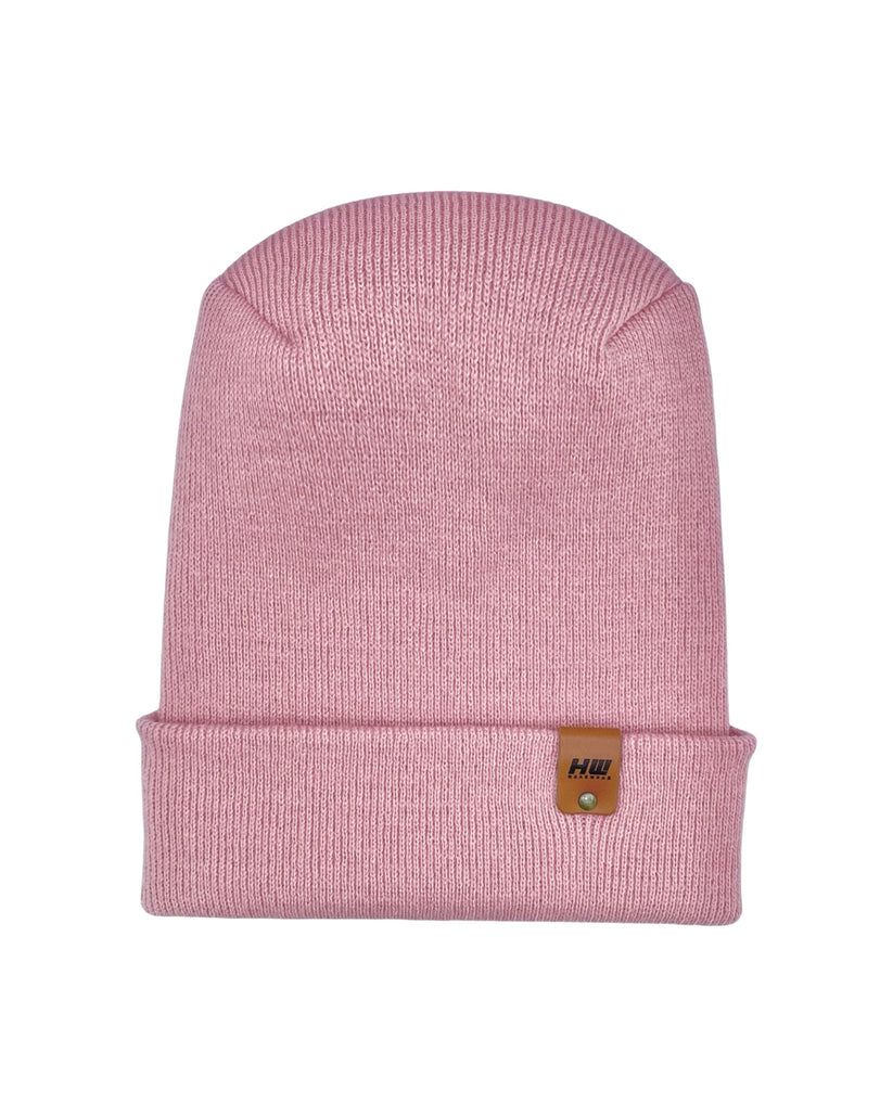 HAAKWEAR Theta-Stitch Cuffed Beanie - Designed and Made in USA (Patent Pending Design) - Pearl Pink - Renee Lane Company