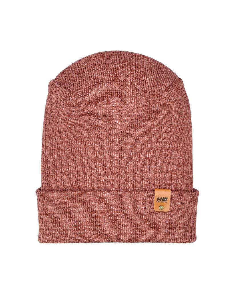 HAAKWEAR Theta-Stitch Cuffed Beanie - Designed and Made in USA (Patent Pending Design) - Rusty Burgundy - Renee Lane Company