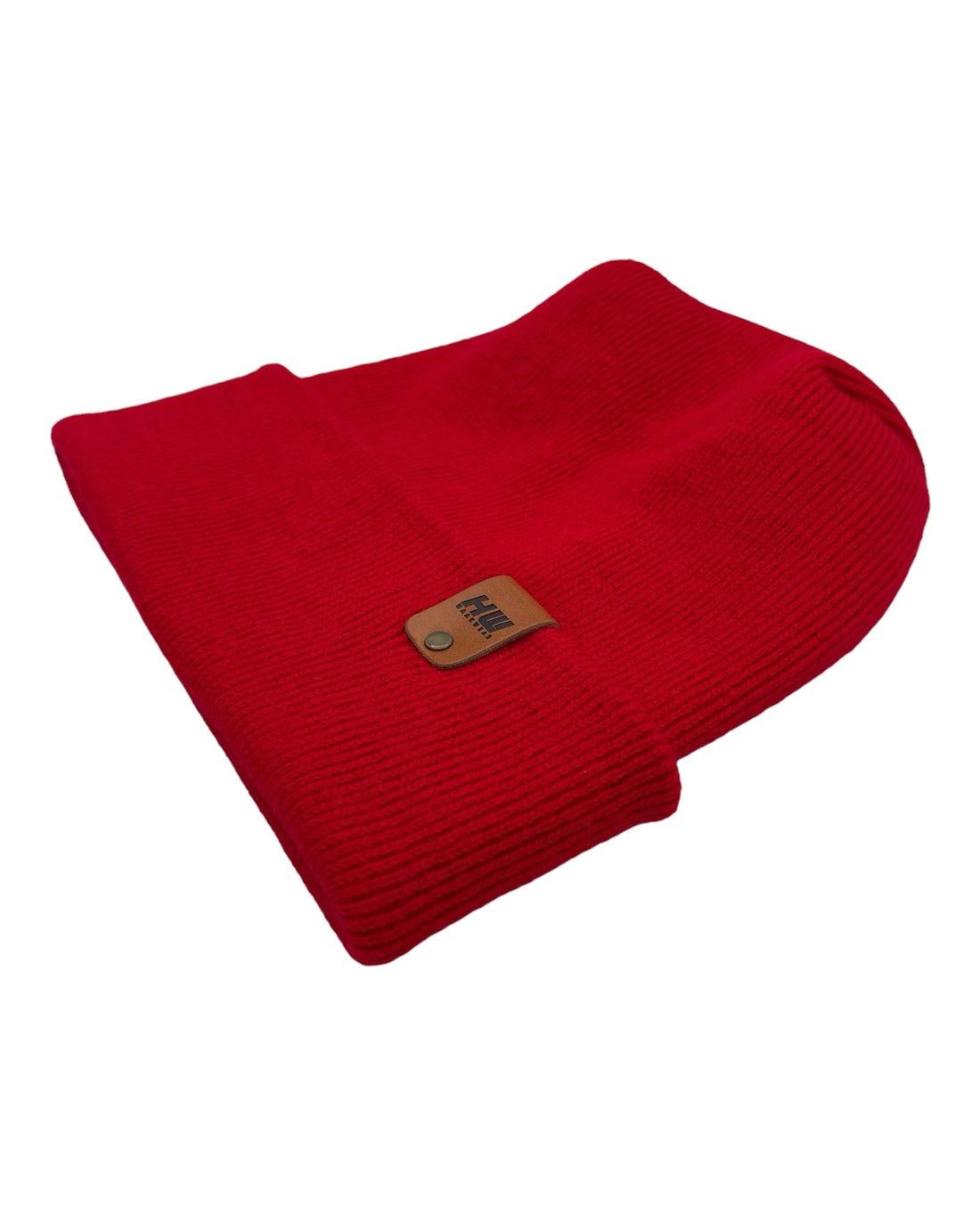 HAAKWEAR Theta-Stitch Cuffed Beanie - Designed and Made in USA (Patent Pending Design) - Scarlet Red - Renee Lane Company