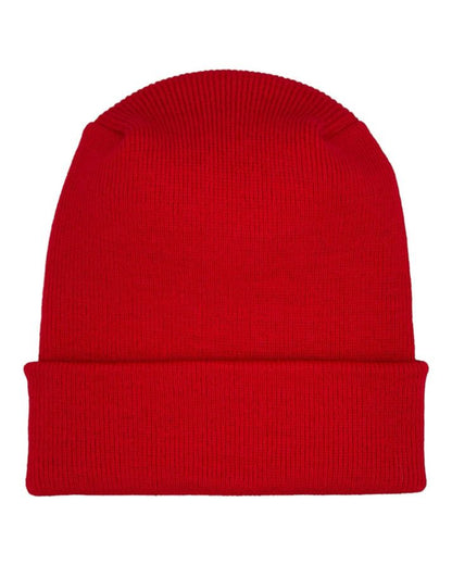 HAAKWEAR Theta-Stitch Cuffed Beanie - Designed and Made in USA (Patent Pending Design) - Scarlet Red - Renee Lane Company