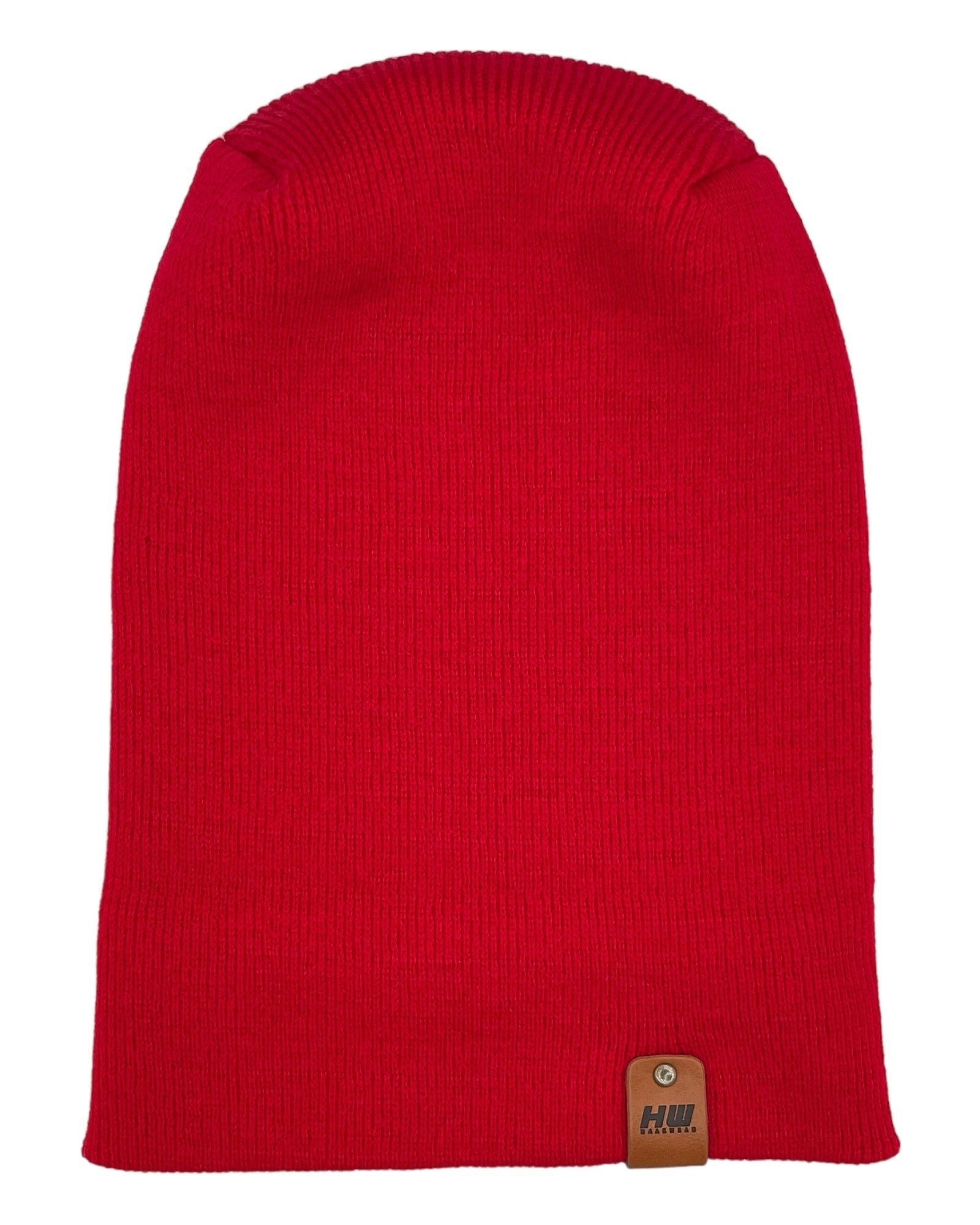 HAAKWEAR Theta-Stitch Cuffed Beanie - Designed and Made in USA (Patent Pending Design) - Scarlet Red - Renee Lane Company