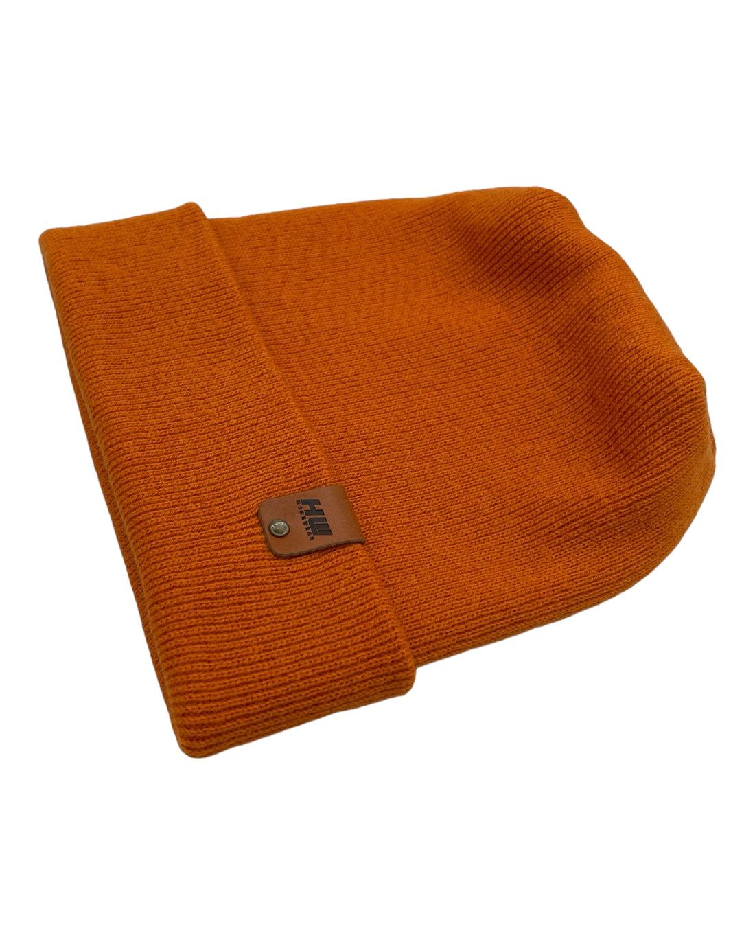 HAAKWEAR Theta-Stitch Cuffed Beanie - Designed and Made in USA (Patent Pending Design) - Tiger Orange - Renee Lane Company