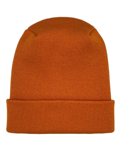 HAAKWEAR Theta-Stitch Cuffed Beanie - Designed and Made in USA (Patent Pending Design) - Tiger Orange - Renee Lane Company