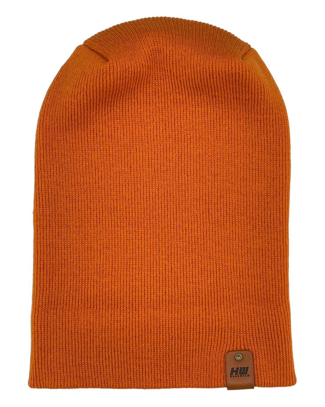 HAAKWEAR Theta-Stitch Cuffed Beanie - Designed and Made in USA (Patent Pending Design) - Tiger Orange - Renee Lane Company