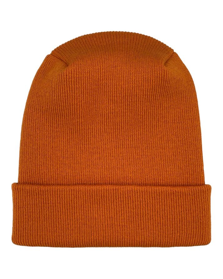 HAAKWEAR Theta-Stitch Cuffed Beanie - Designed and Made in USA (Patent Pending Design) - Tiger Orange - Renee Lane Company