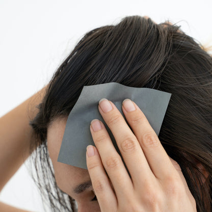 HAIR 101: Charcoal + Hemp Hair Blotters (25 blotter papers) - Renee Lane Company