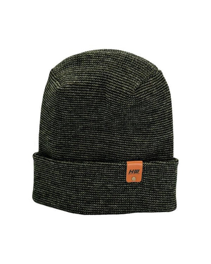 Haakwear Theta Stitch Fusion Cuffed Beanie (Patent Pending Design)-Green/Black, Made in USA - Renee Lane Company