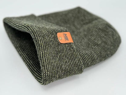 Haakwear Theta Stitch Fusion Cuffed Beanie (Patent Pending Design)-Green/Black, Made in USA - Renee Lane Company