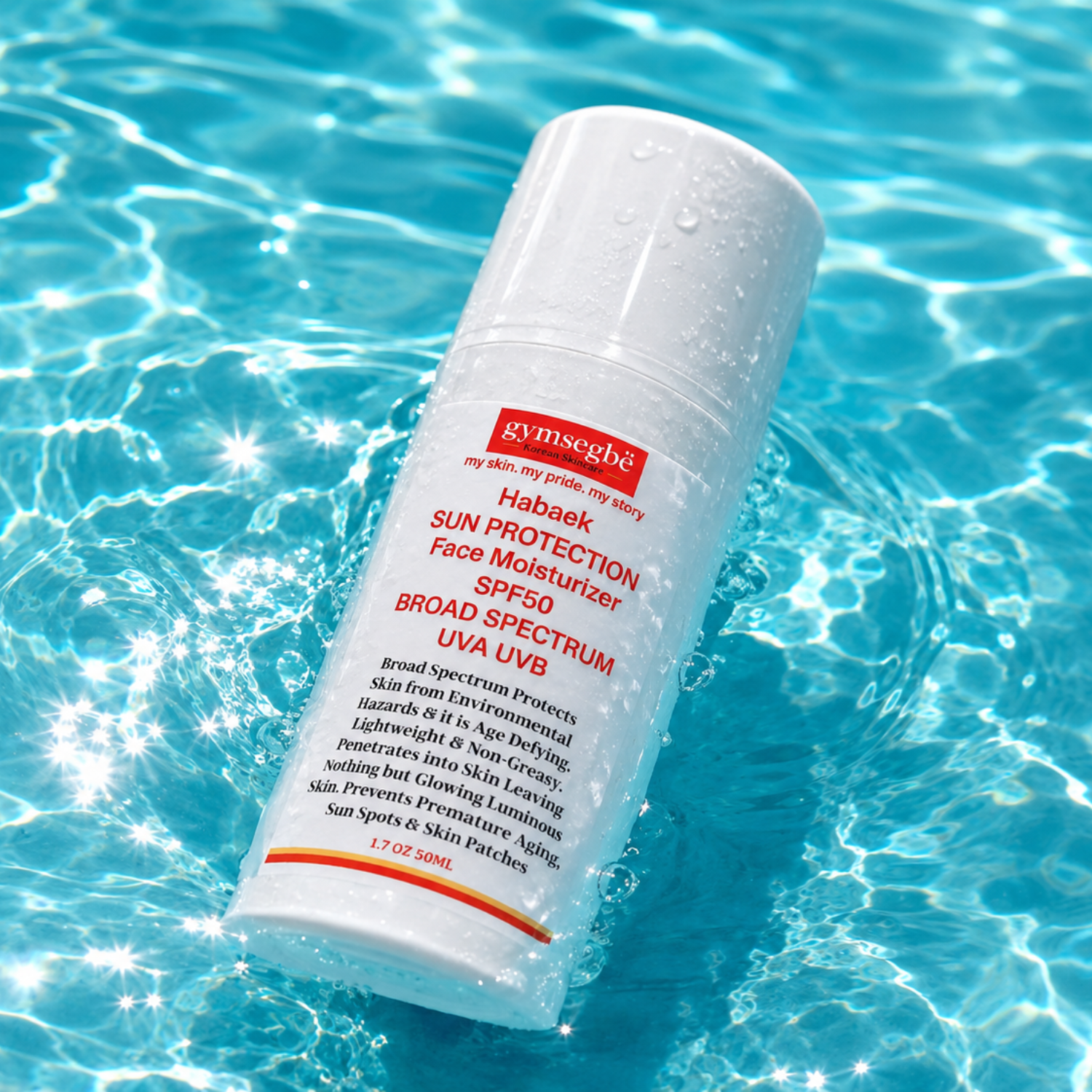 Habaek Sun Protection Face Moisturizer SPF50 | Peptides | Niacinamide - Renee Lane Company