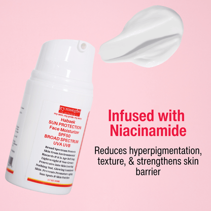 Habaek Sun Protection Face Moisturizer SPF50 | Peptides | Niacinamide - Renee Lane Company