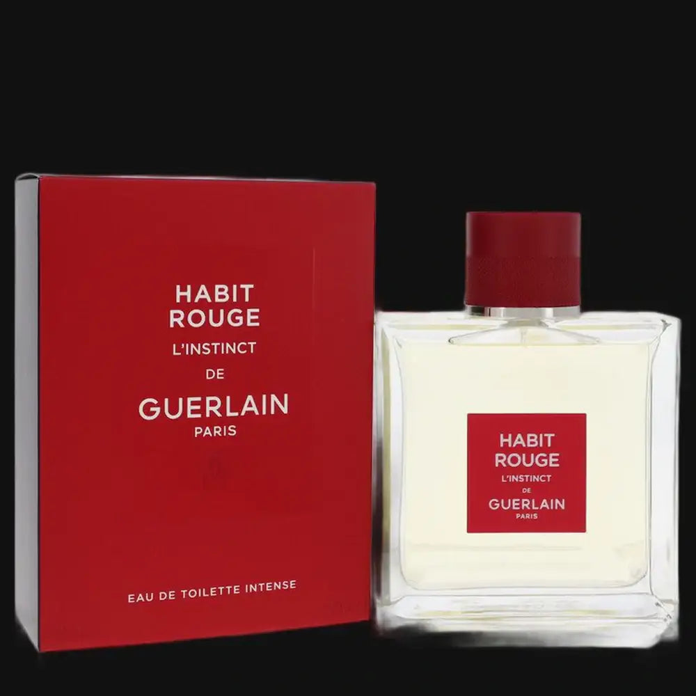 Habit Rouge L'instinct Toilette Intense By Guerlain Cologne for Men - Renee Lane Company