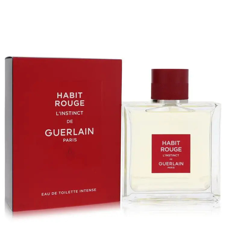 Habit Rouge L'instinct Toilette Intense By Guerlain Cologne for Men - Renee Lane Company
