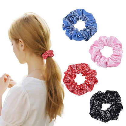 Hair Bow Scrunchy Hair Ties for Girls Ponytail Holders for Women Bunny Ear Scrunchies 3Pcs - Renee Lane Company