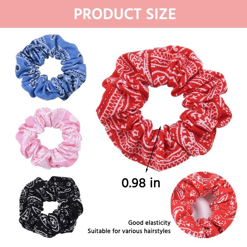 Hair Bow Scrunchy Hair Ties for Girls Ponytail Holders for Women Bunny Ear Scrunchies 3Pcs - Renee Lane Company