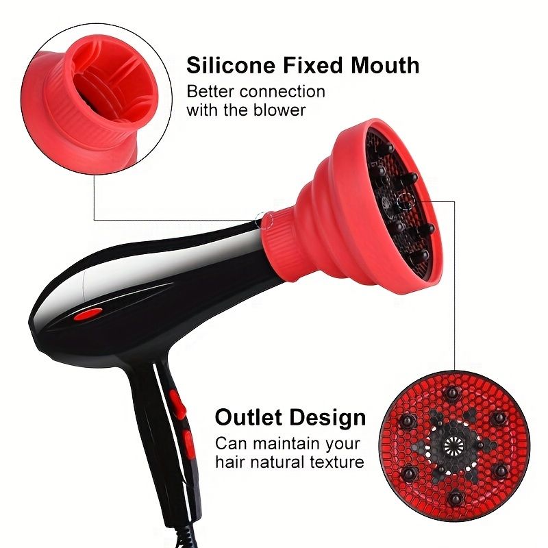 Hair Dryer Diffuser Universal Foldable Curls Blow Dryer Hair Curl Diffuser Cover Hairdryer Accessories Hair Styling Tool - Renee Lane Company