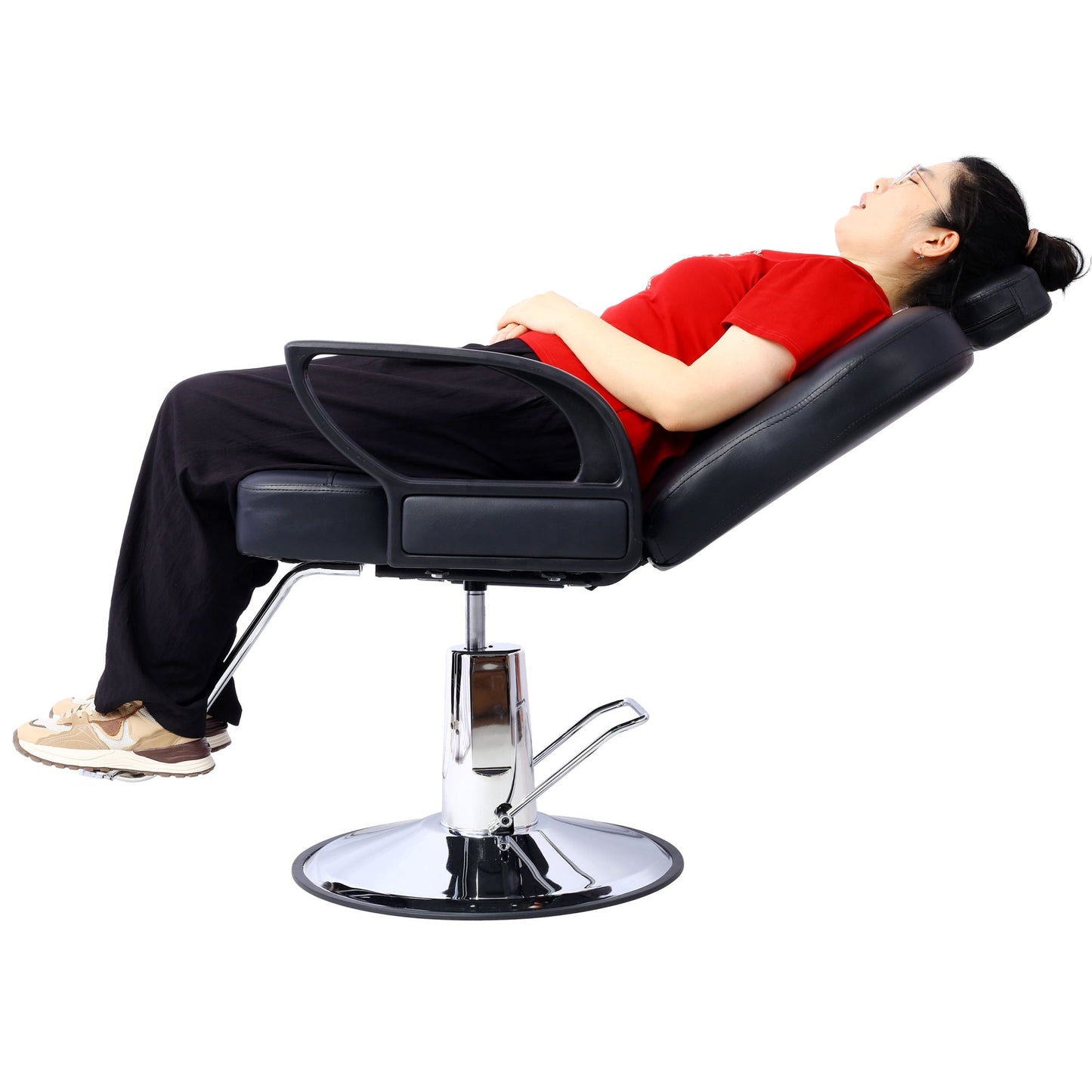 Hair Stylist All Purpose Barber Chair for Barbershop Salon Chair,Heavy Duty Hydraulic Barber Chair Spa Furniture Shampoo Reclining Extra Wider Seat Beauty Hair Salon Equipment - Renee Lane Company