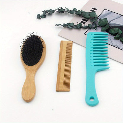 Hairdressing Comb Portable Detangling Hair Brush Fine Tooth Comb Wide Tooth Comb For Barber Salon Home Use - Renee Lane Company