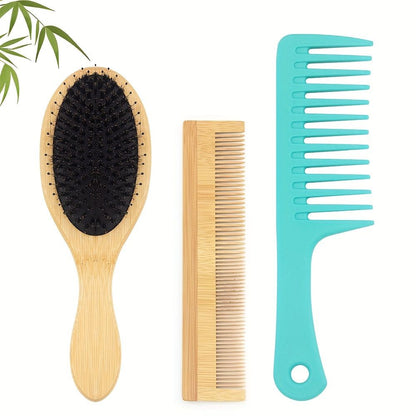 Hairdressing Comb Portable Detangling Hair Brush Fine Tooth Comb Wide Tooth Comb For Barber Salon Home Use - Renee Lane Company