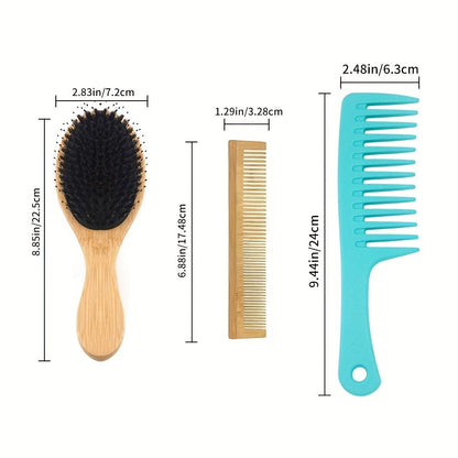 Hairdressing Comb Portable Detangling Hair Brush Fine Tooth Comb Wide Tooth Comb For Barber Salon Home Use - Renee Lane Company