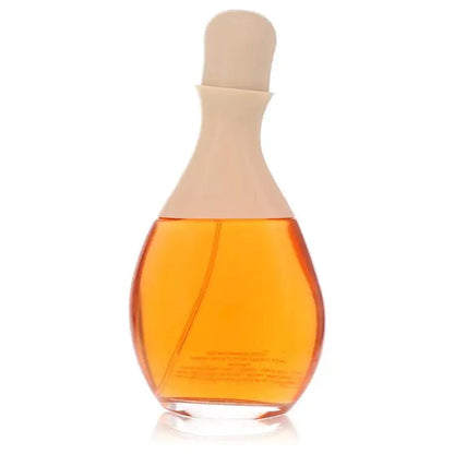 Halston cologne bottle, natural spray, amber-orange liquid, no box