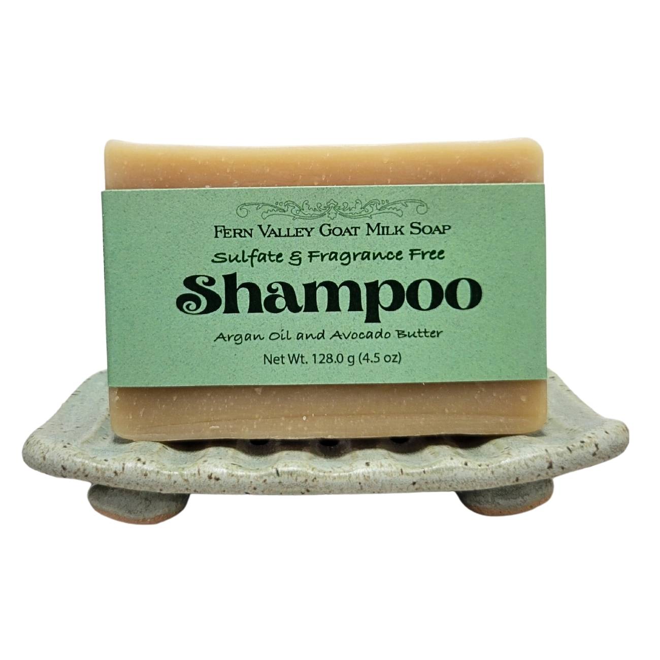 Handmade Goat Milk Shampoo Bar |  Argan Oil & Avocado Butter | Fragrance-Free - Renee Lane Company