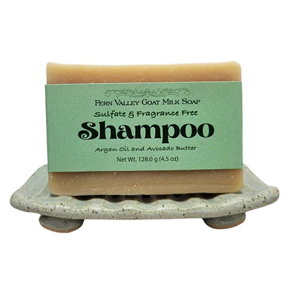 Handmade Goat Milk Shampoo Bar |  Argan Oil & Avocado Butter | Fragrance-Free - Renee Lane Company